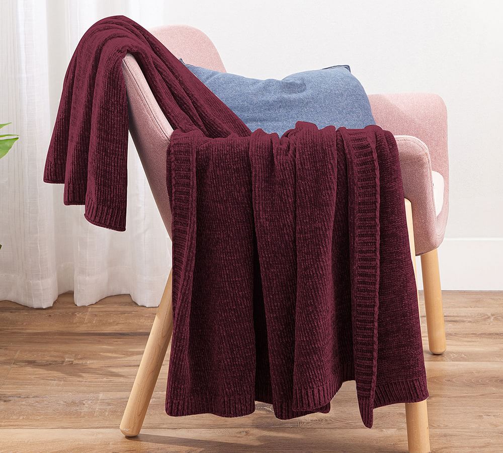 Larue Chenille Throw Pottery Barn