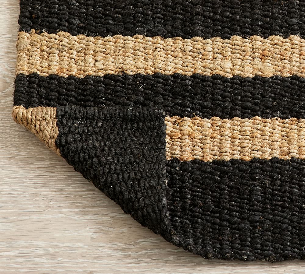 Danton Striped Jute Rug with Anti Slip Backing Pottery Barn