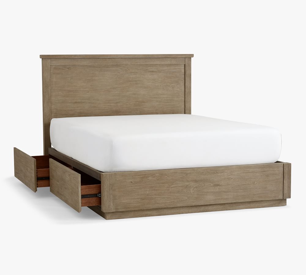 Farmhouse Storage Platform Bed Pottery Barn