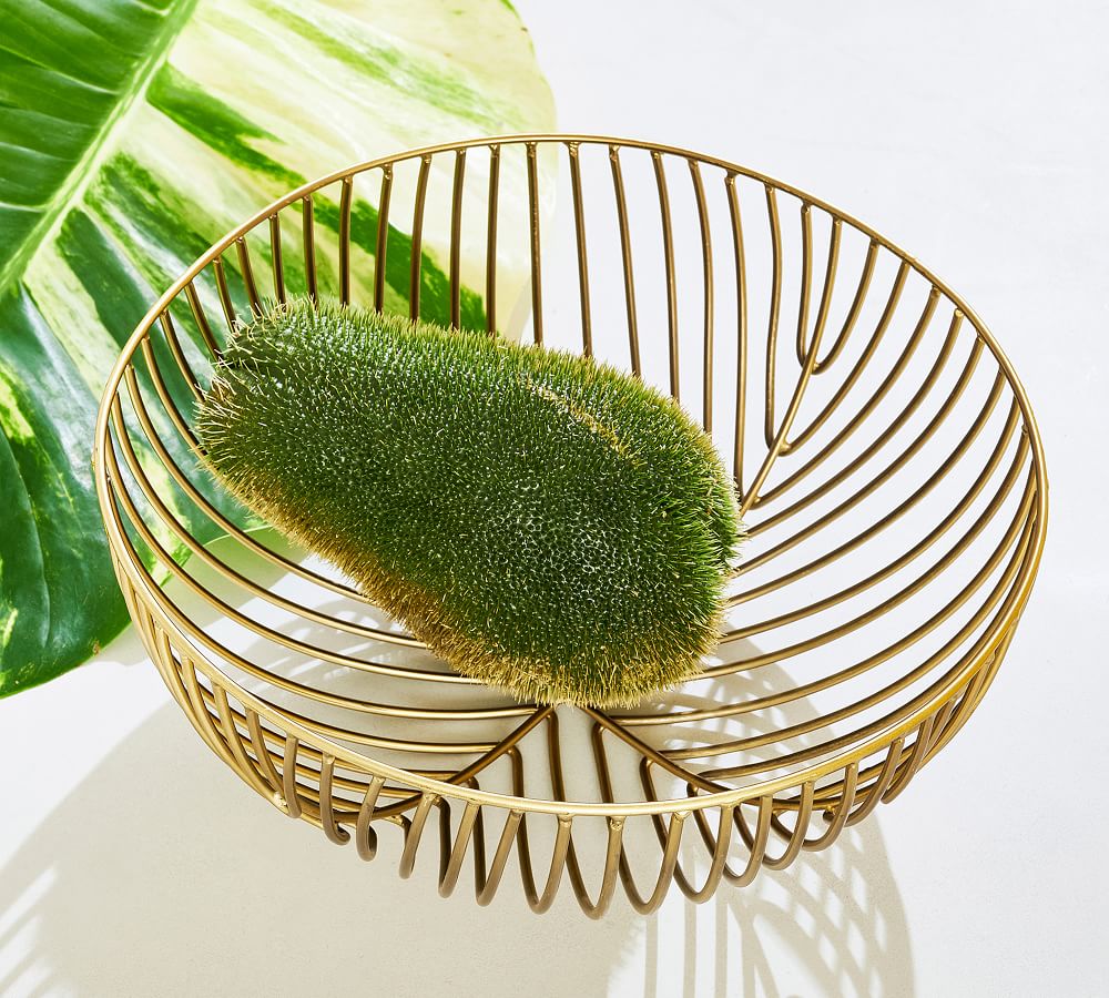 Handmade Ceramic Green Textured Leaf Serving Bowl