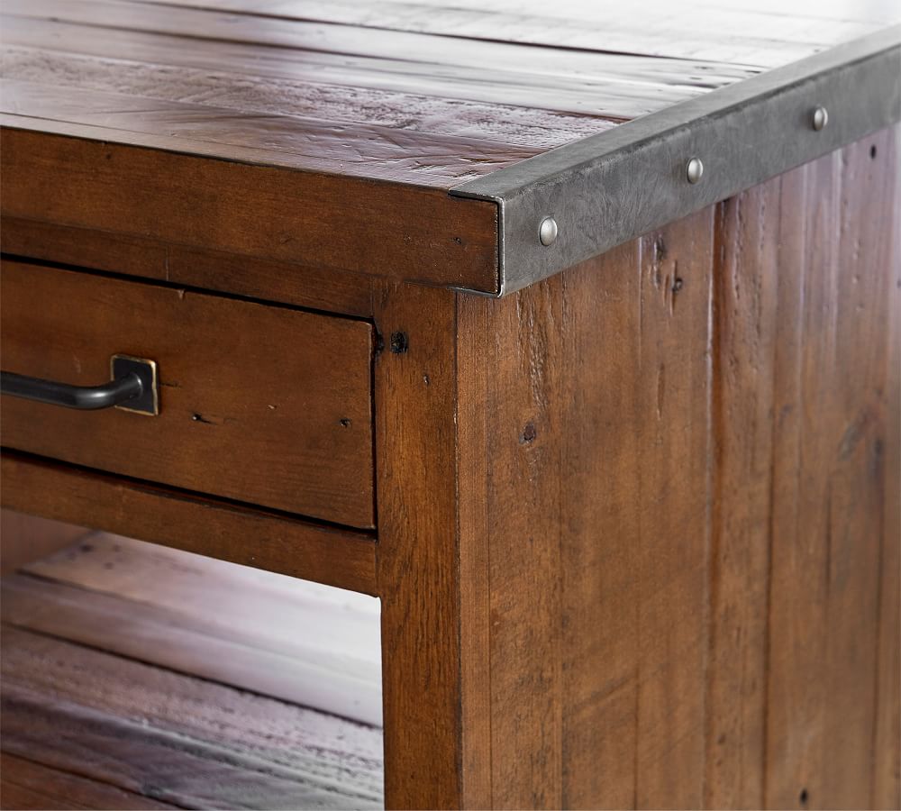 Novato 23" Reclaimed Wood End Table Pottery Barn