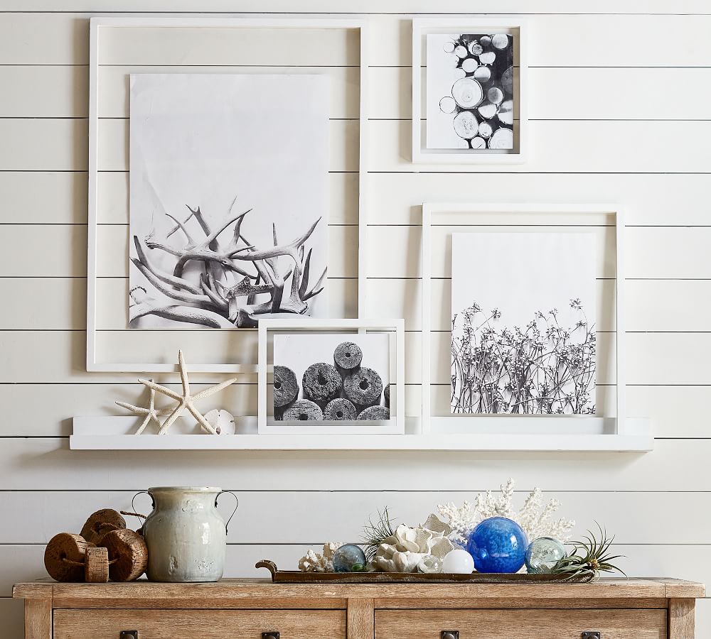 Floating Wood Gallery Picture Frame White Pottery Barn