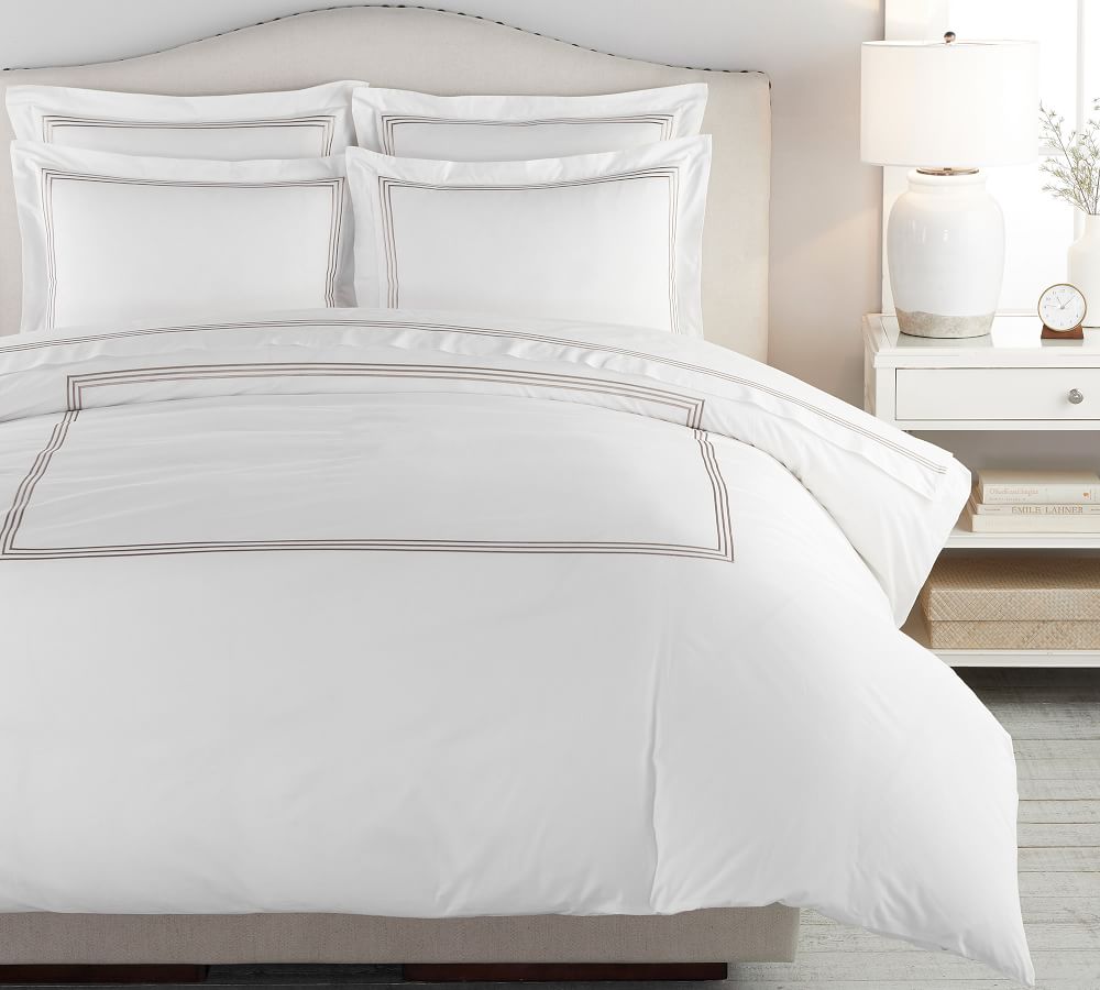 Grand Organic Percale Duvet Cover | Pottery Barn