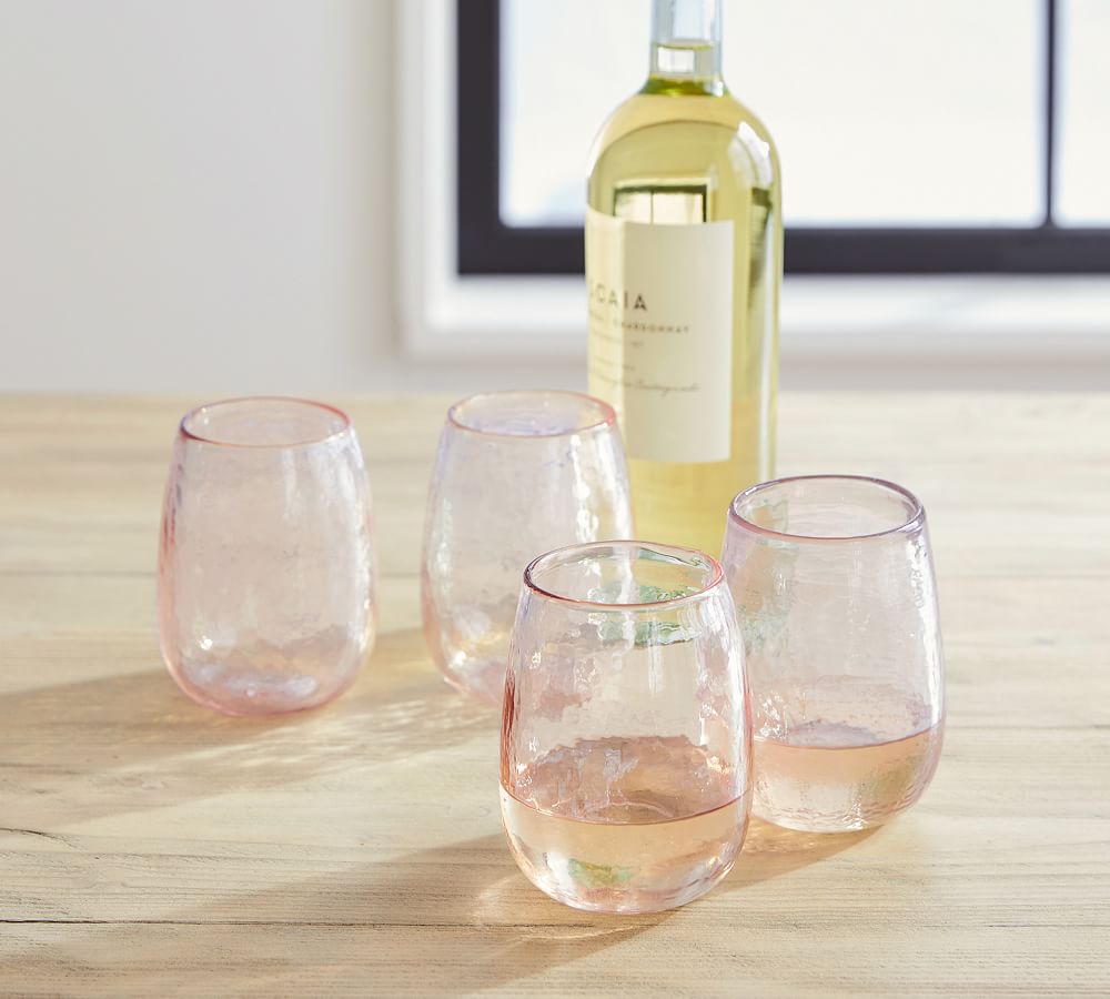 Handcrafted Stemless Wine Glasses 