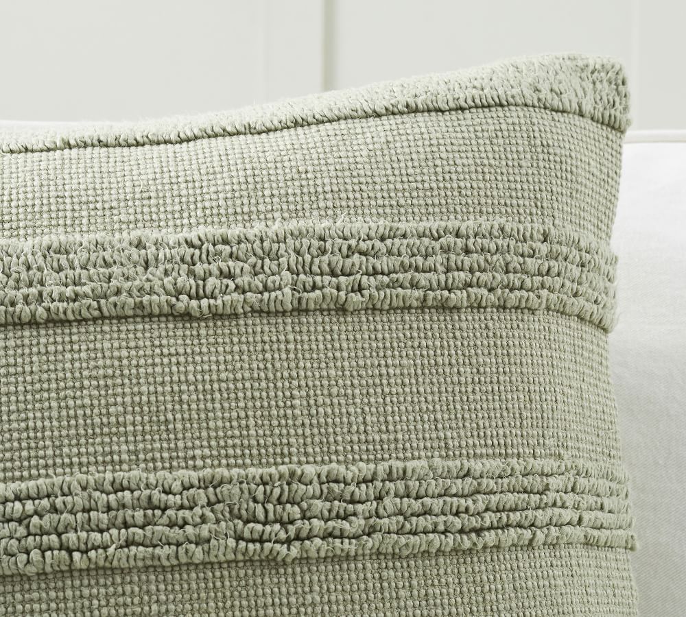 Damia Handwoven Textured Pillow Cover Pottery Barn