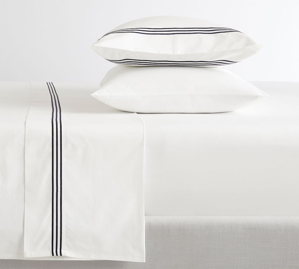 Grand Organic Percale Sheet Set Pottery Barn