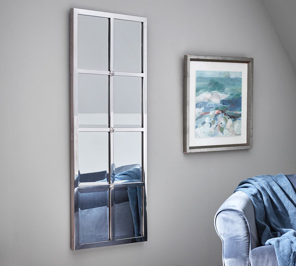 Eagan Extra Small Multipanel Wall Mirror 18" x 44" Pottery Barn