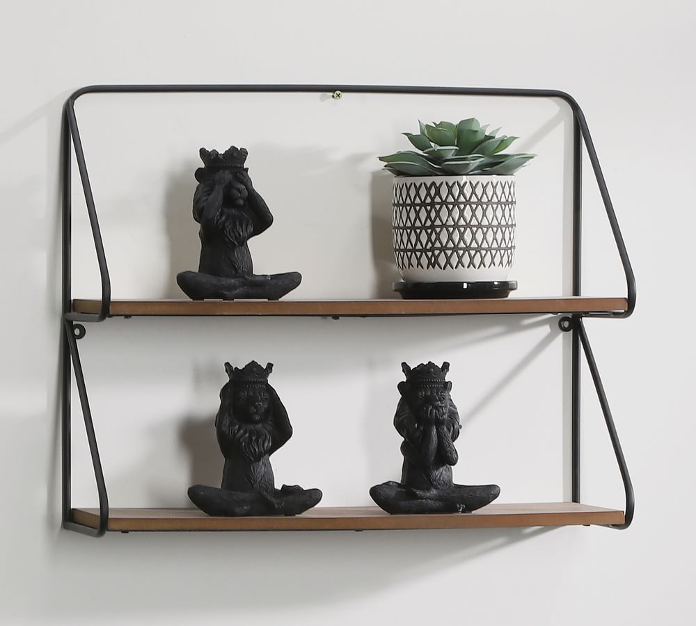Winslow 2Tier Wall Shelf Pottery Barn