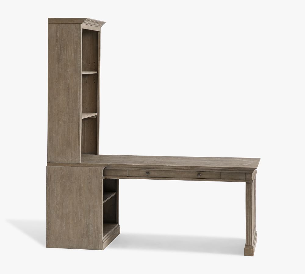 Livingston Peninsula Desk with 35" Bookcase Suite Pottery Barn