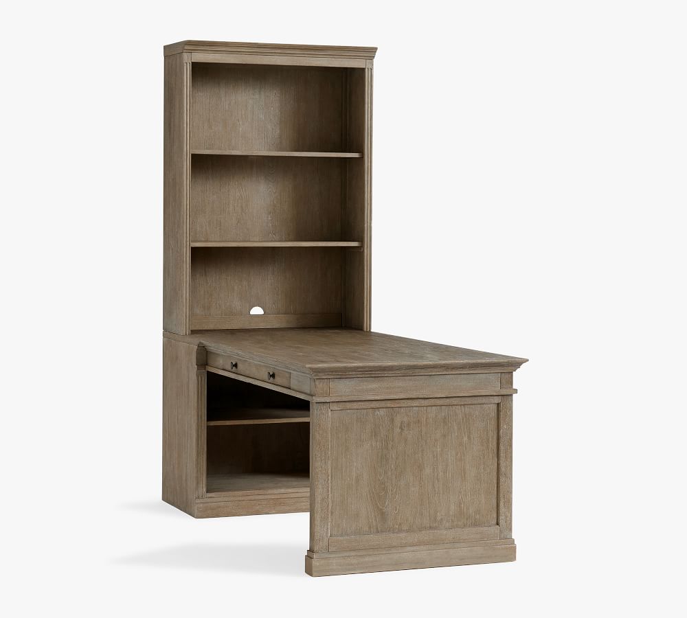 Livingston Peninsula Desk with 35" Bookcase Suite Pottery Barn