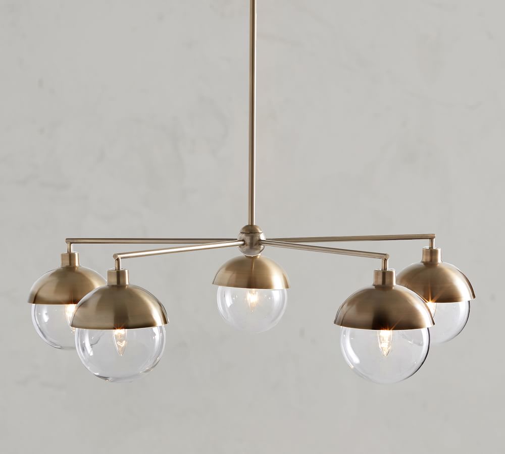 Rory Glass Chandelier Pottery Barn