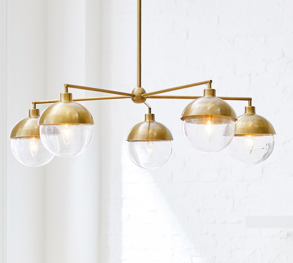 Rory Glass Chandelier Pottery Barn