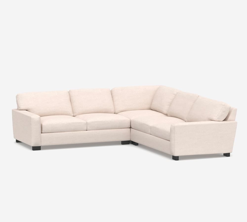 Turner Square Arm Upholstered 3Piece LSectional Pottery Barn