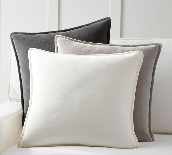Decorative White Jacquard Wave Cushion Cover 2 Pack Velvet Pillow Cover Sham 