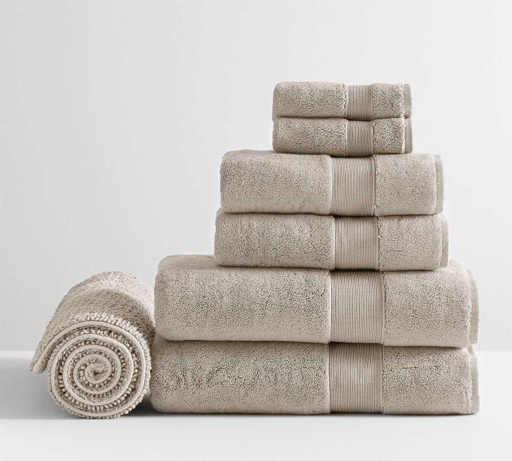 Classic Organic Towel Bundle With Bath Mat - Set of 7 | Pottery Barn