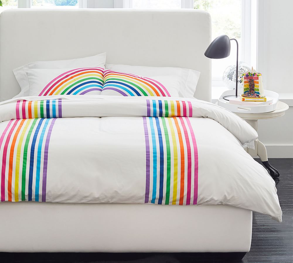 pottery barn rainbow duvet cover