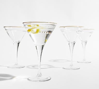 Pottery Barn Martini Glasses