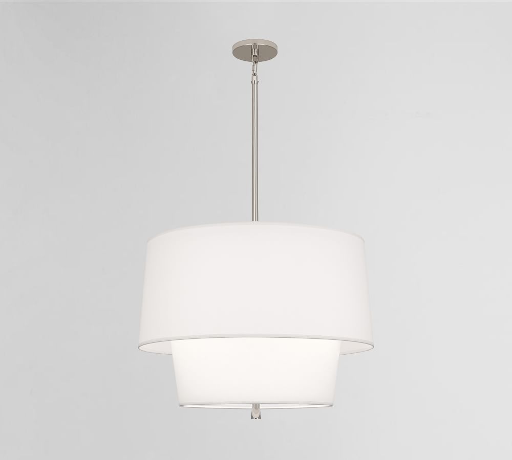 Milton Tiered Drum Shade Pendant 