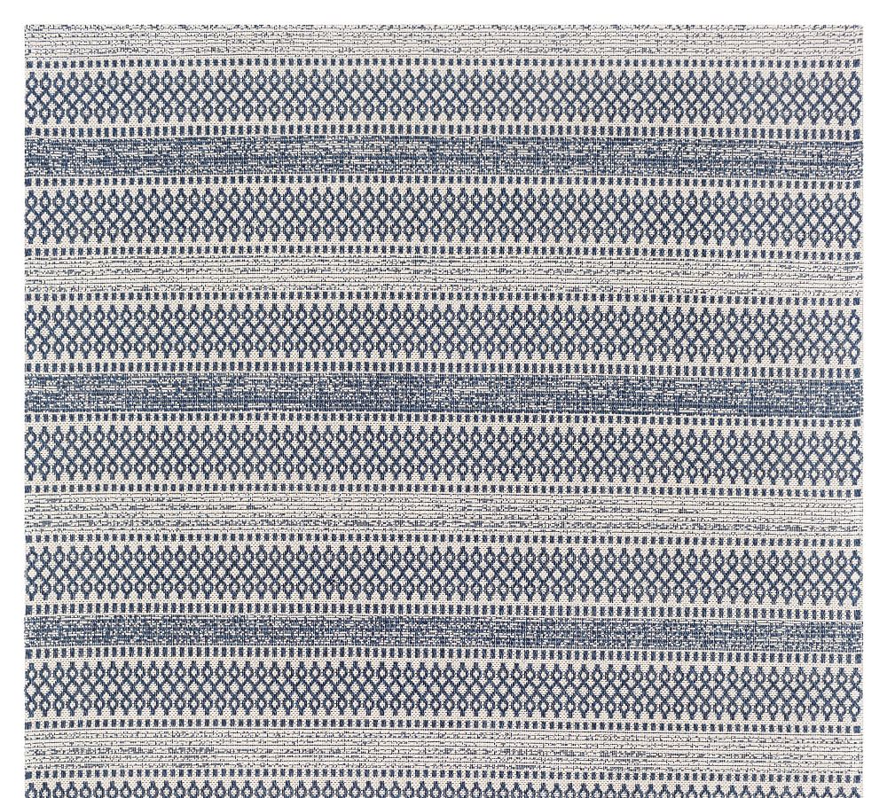 Loida Machine Washable Striped Cotton Rug Pottery Barn