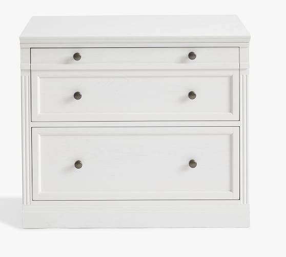 Livingston Double 2 Drawer Lateral Filing Cabinet With Top Pottery Barn 2 Drawer Lateral Filing Cabinet, 2 Drawer Filing Cabinet White Wood