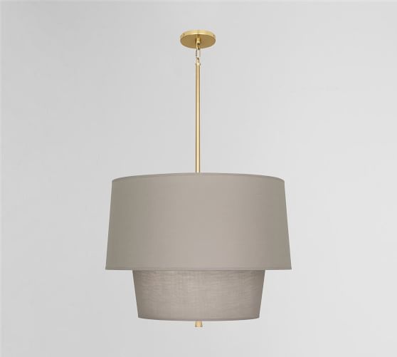Milton Tiered Drum Shade Pendant 