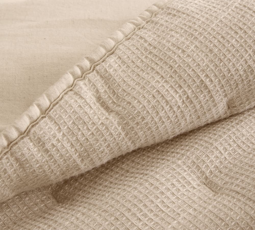 Belgian Flax Linen Waffle Quilt Pottery Barn
