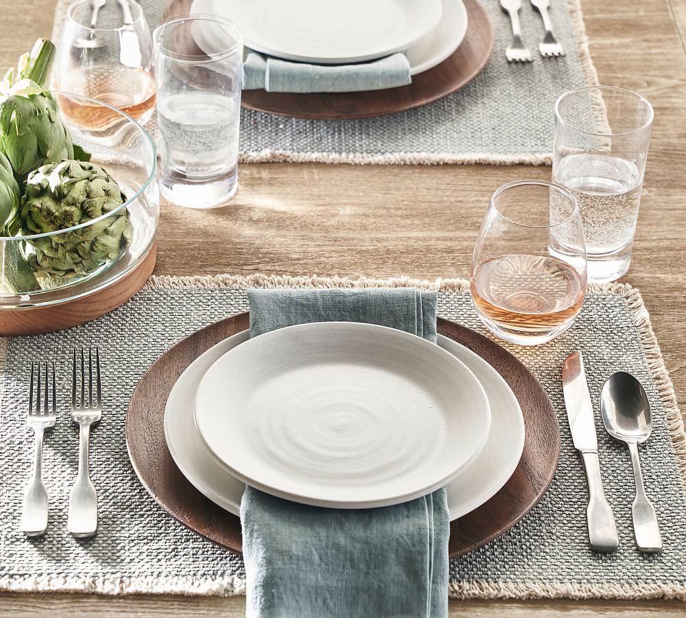 Chateau Wood Charger Plates | Pottery Barn