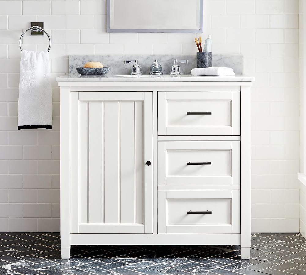 Beadboard 36" Single Sink Vanity Pottery Barn