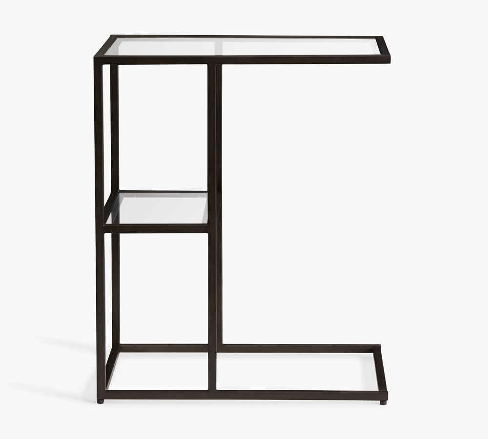 Delaney 20" Rectangular Metal CTable Pottery Barn