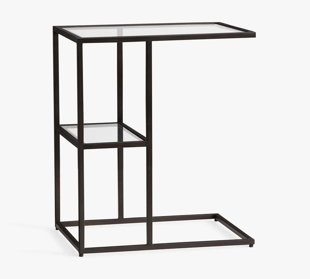 Delaney 20" Rectangular Metal CTable Pottery Barn