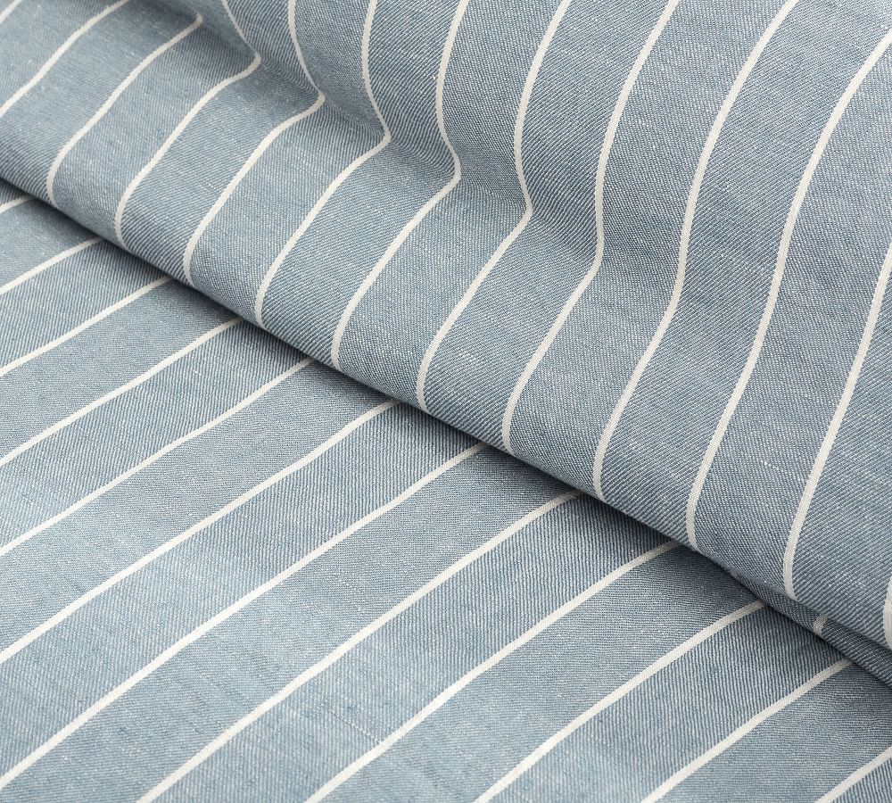 Belgian Flax Linen Striped Duvet Cover Pottery Barn