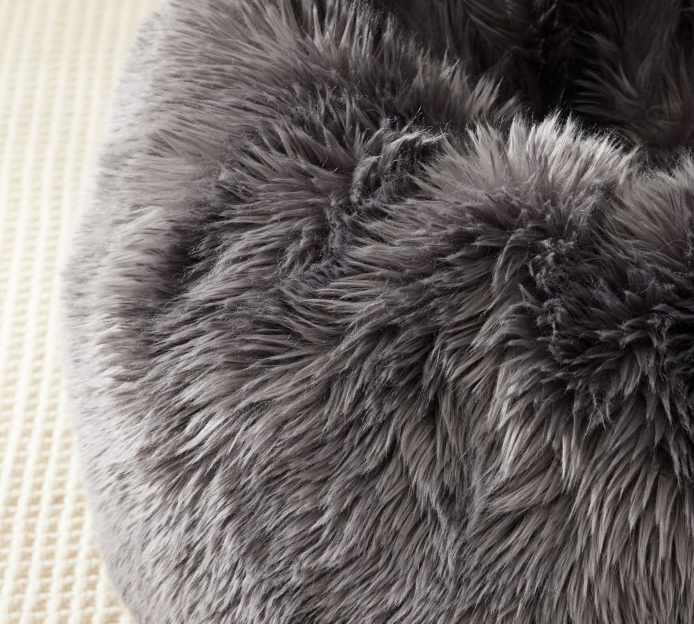 Luxe Faux Fur Bean Bag Pottery Barn