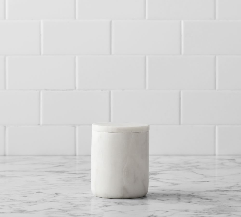 Frost Marble Bathroom Accessories Set Pottery Barn