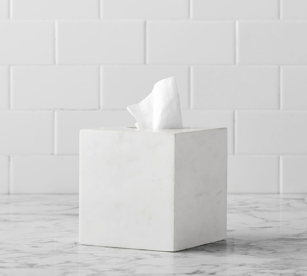 Frost Marble Bathroom Accessories Set | Pottery Barn