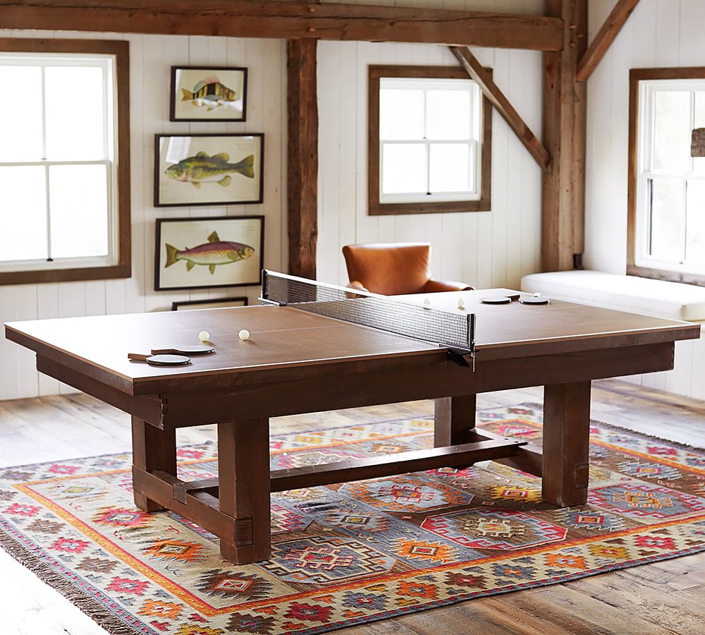 Table Tennis Top for Pool Table Pottery Barn