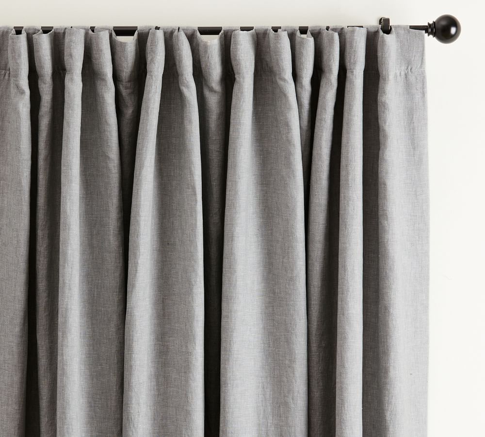 Belgian Flax Linen Curtain | Pottery Barn