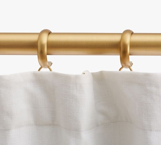 Brass C Loop Curtain Rings Pottery Barn