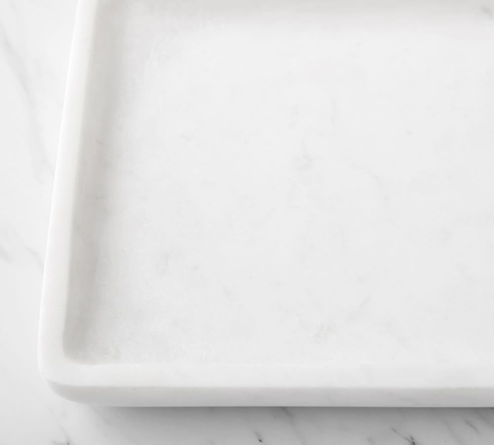 Frost Marble Bathroom Accessories Set Pottery Barn