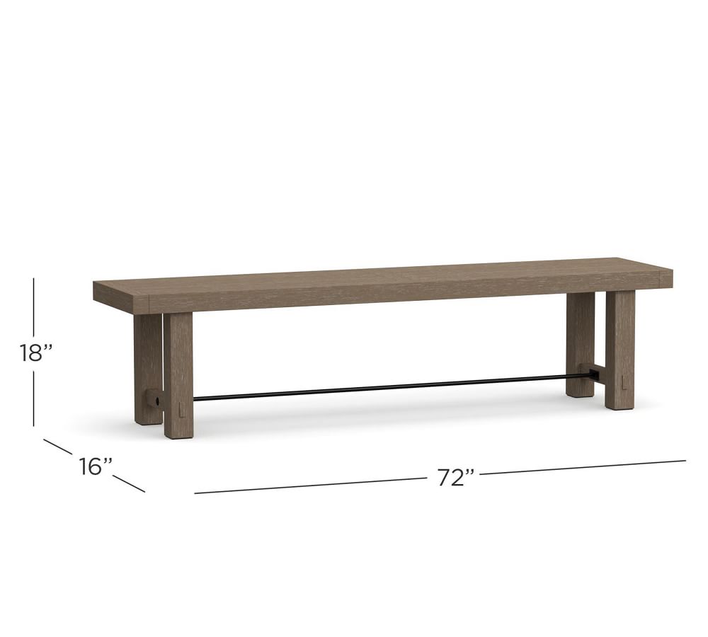 Abbott FSC® Acacia Dining Bench Pottery Barn