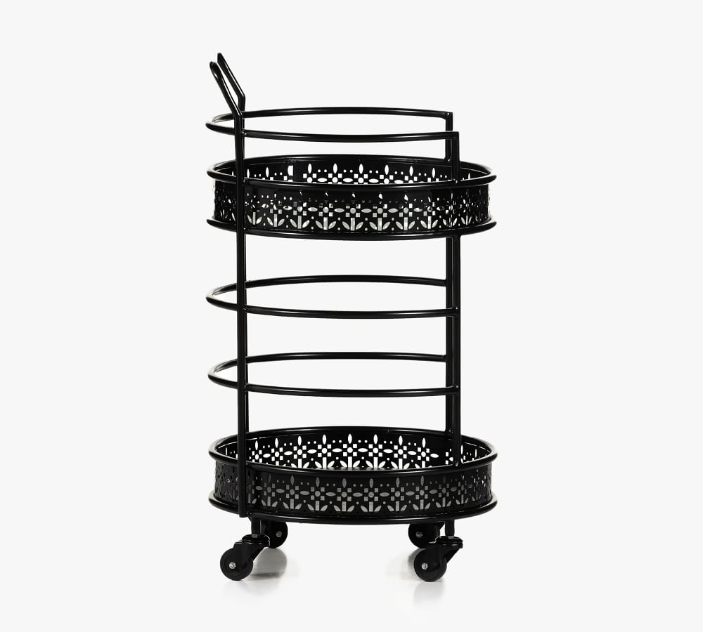 Chester 18" Metal Bar Cart Pottery Barn