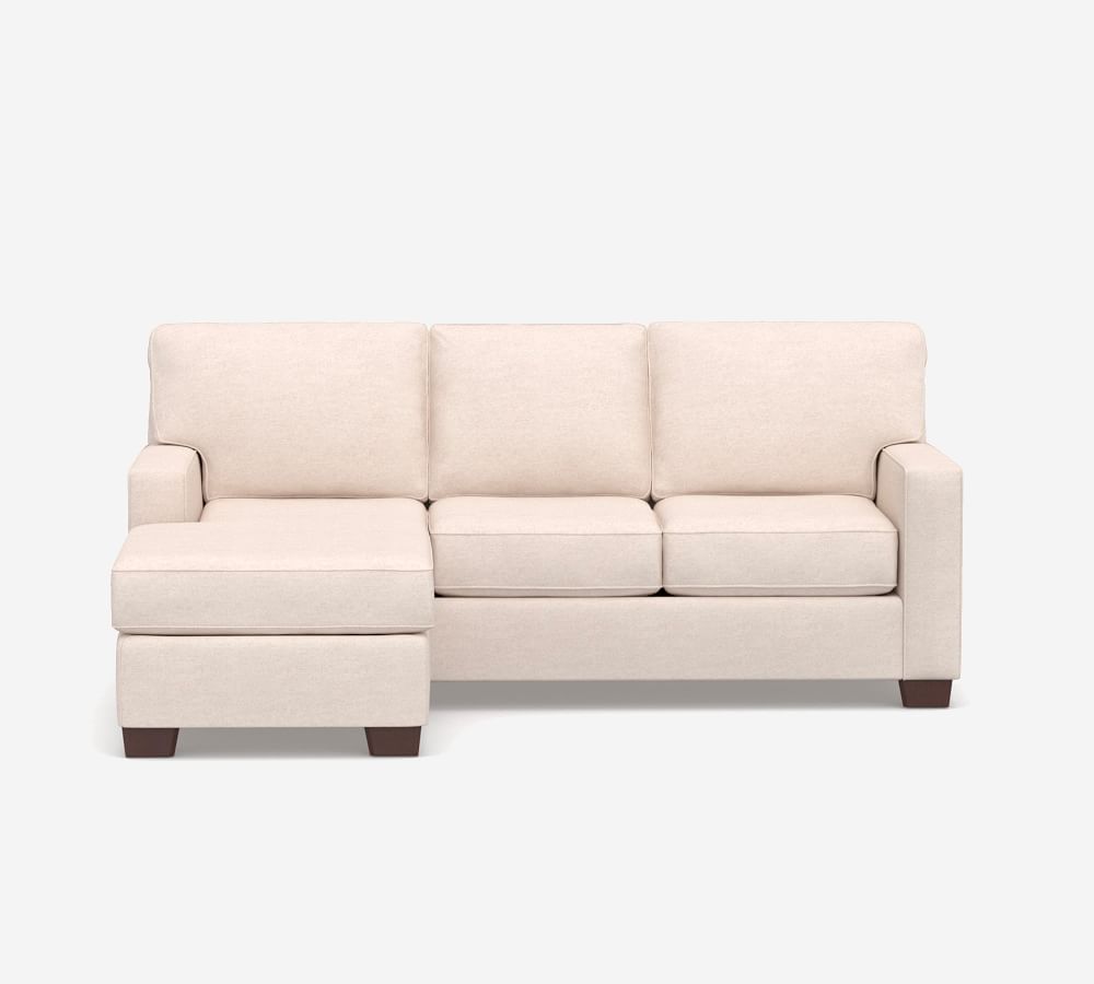 Buchanan Square Arm Upholstered Sofa with Reversible Chaise Sectional