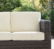 3 pc Pottery Barn Stratton Sofa Sectional replacement corner cushion white 33x34 