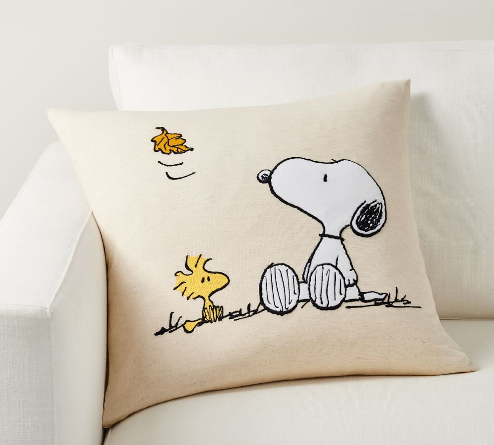 Peanuts™ Fall Is Here Charlie Brown™ Pillow Cover Pottery Barn