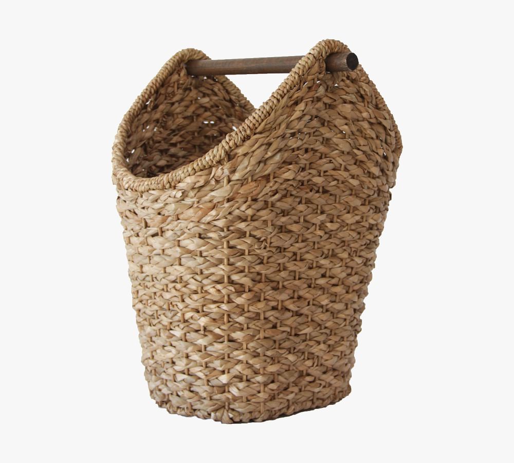 Braided Basket With Handle Pottery Barn