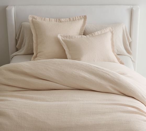 Belgian Flax Linen Waffle Duvet Cover 