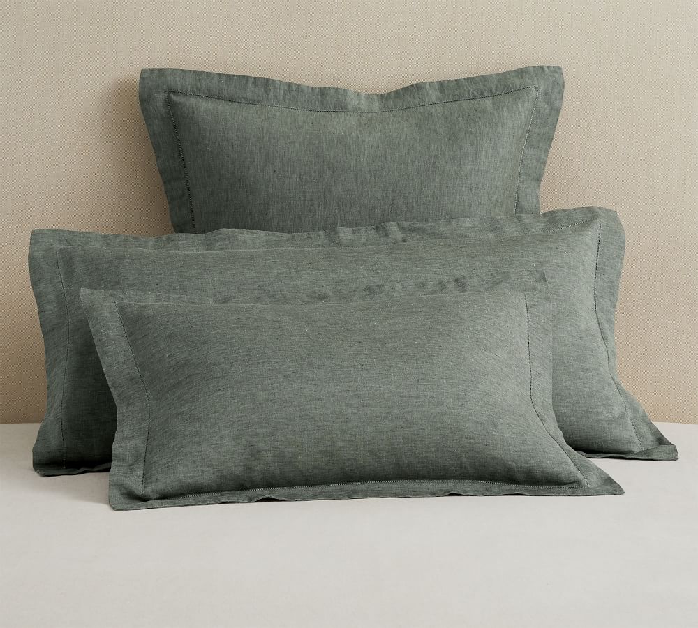 Belgian Linen Pillow Shams - Classic Ivory | Pottery Barn