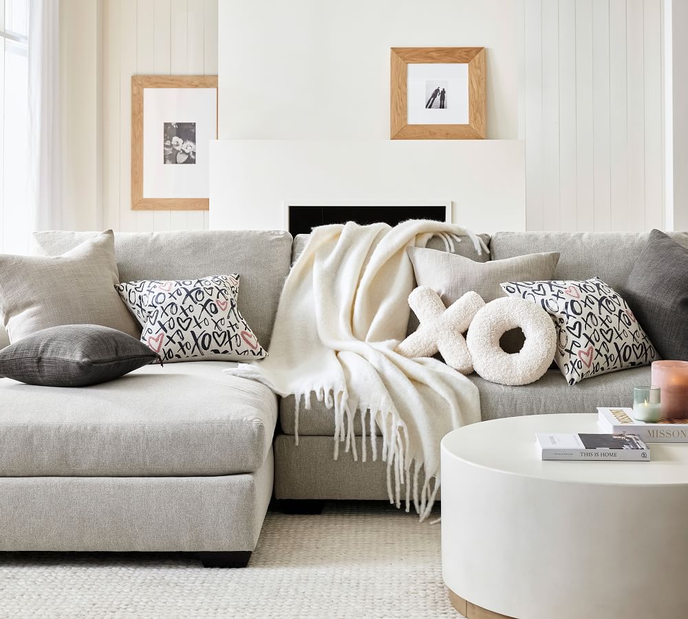 Hayes Faux Mohair Throw Pottery Barn