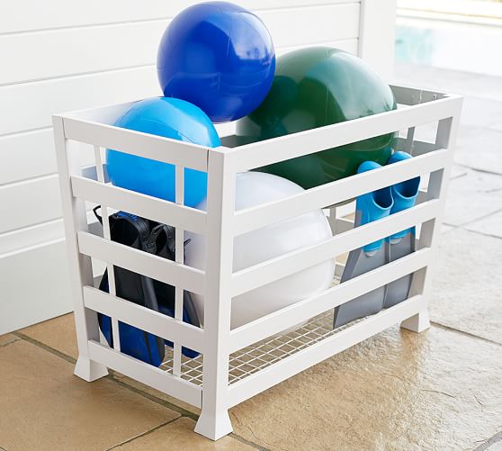 pool float storage bin