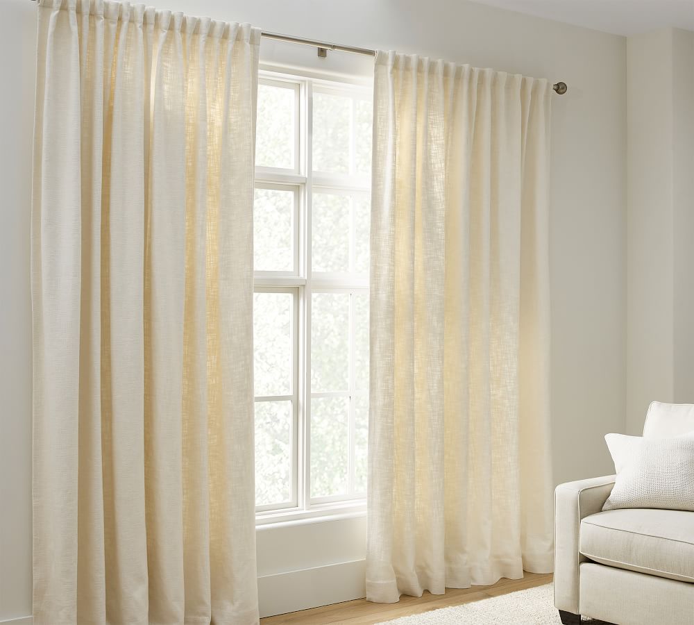 Faye Textured Linen Curtain 