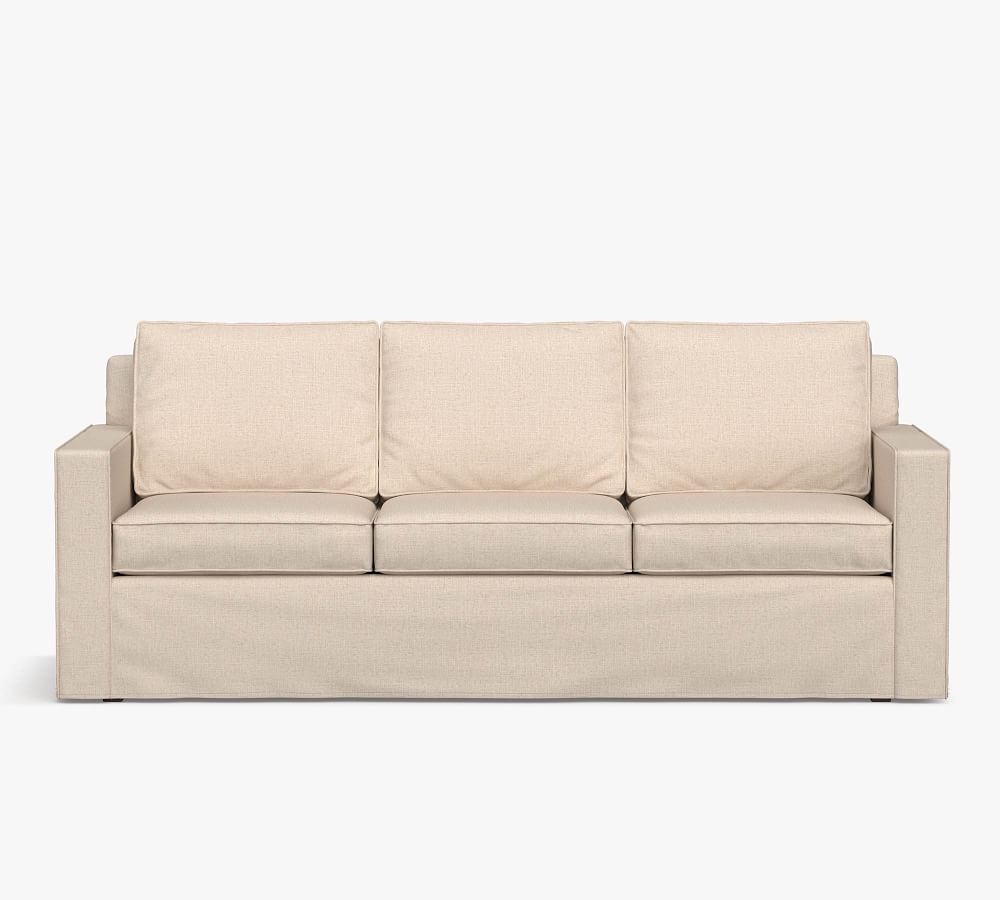 Cameron Square Arm Slipcovered Sofa Pottery Barn